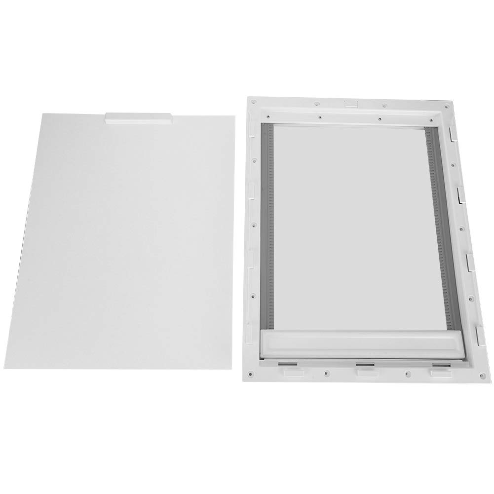 Entrada de Pared, Puerta Grande Blanca para Perros Puerta Grande para Perros, Puerta para Mascotas con Cierre automático para Perros(White)