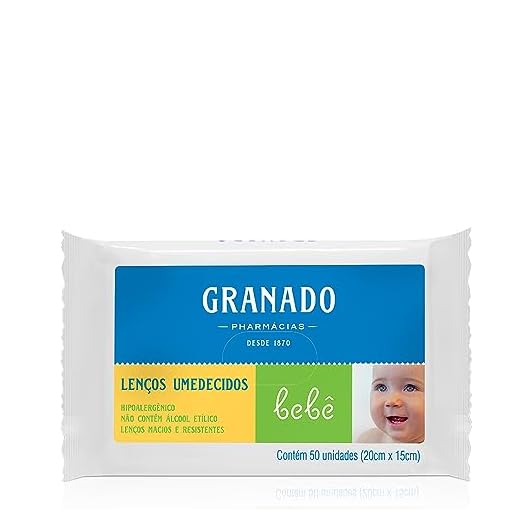 Lenços Umedecidos Bebê Tradicional, Granado