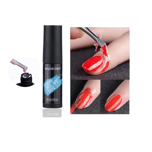 Esmalte de uñas líquido, 5 ml, adhesivo antidesbordamiento, tiras de látex, protección para cutículas, accesorios de manicura