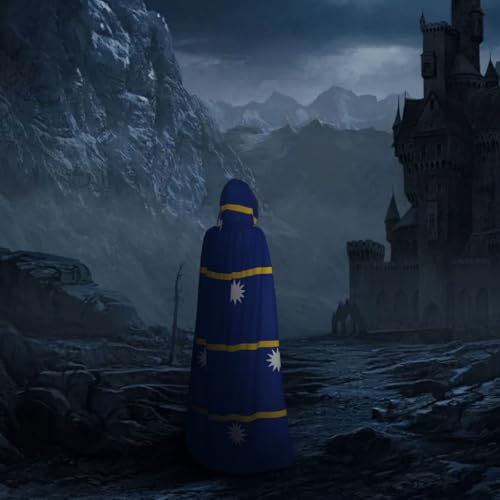Cape à capuche médiévale Nauru pour carnaval et soirées déguisées - 7