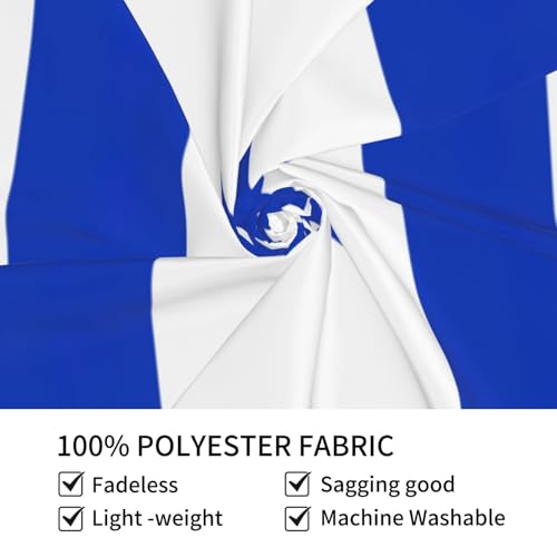 Tapiz grande de bandera israelí JEJEA (152x130 cm) para transformar la pared de tu dormitorio 6