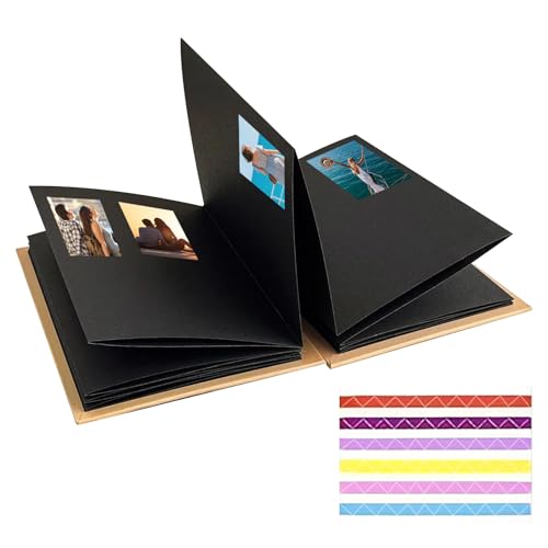 Álbum de fotos, accesorio elástico para scrapbooking, libro de fotos plegable, para fotógrafos, periodistas artísticos, planificadores de fiestas, bodas, baby shower, reunión familiar, vacaciones