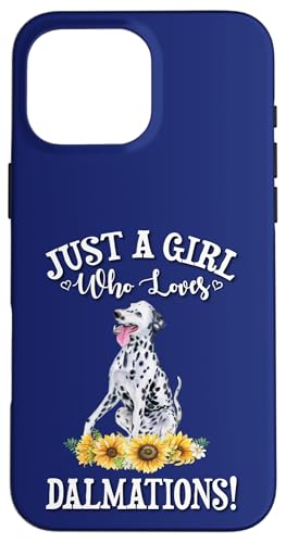 Womens Sunflower Watercolor Girl Who Loves Dalmations Lover �X�}�z�P�[�X iPhone 16 Pro Max �p
