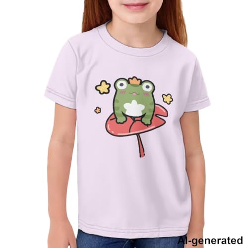 Image of Novelty 3D Graphic T Shirts for Kids Crew Neck Funny Animal Print Short Sleeve Girls Tshirts 3-16 Years