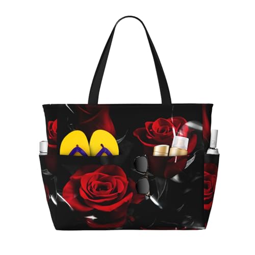 Sac fourre-tout imprimé rose rouge fini le manque de place au travail