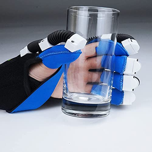 ZZBB Rehabilitation Robot Gloves Hand Stroke Hemiplegia Finger Rehabilitation Brace, Hand Training Finger Orthotics Device Assistive Gloves Finger Flexion Correction - Image 4