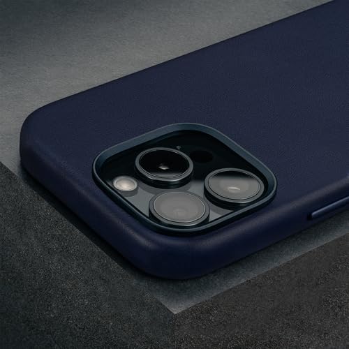 TORRO Case Compatible with iPhone 16 Pro Max – Premium Leather MagSafe Charging Compatible, Slim Bumper Case (Navy Blue) by TORRO - Image 4