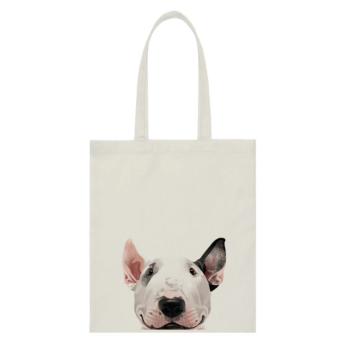 WIRESTER Canvas Tote Bag for Women & Girls - Beach, Grocery & Travel Tote - Cute Dog