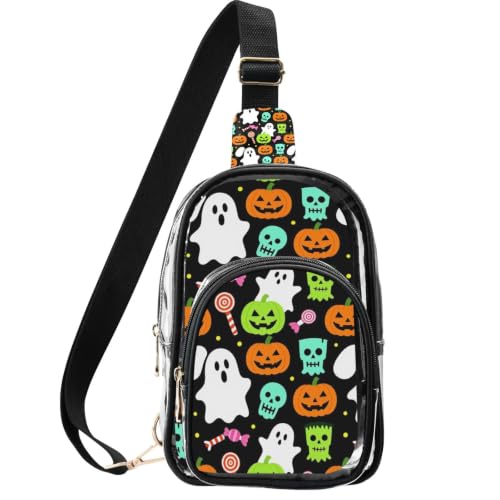 Bolsa cruzada antirrobo compacta y elegante con costuras reforzadas para Halloween