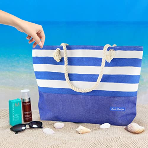Bolsa de Praia Piscina Ombro Alca Sacola Feminina Blogueiras Cor:Azul 2