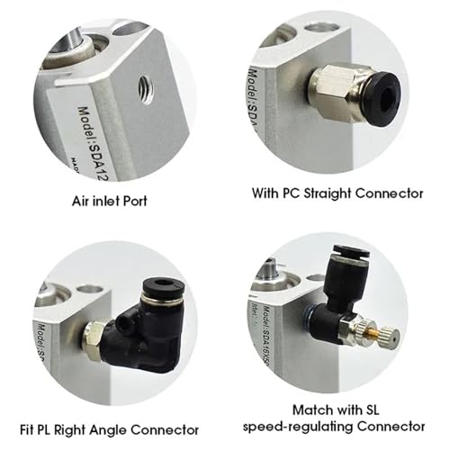 Cylindre pneumatique SDA compact pour optimiser vos espaces réduits - 4