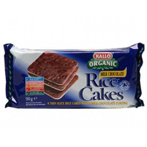 Kallo Milk Chocolate Rice Cake Thins 90G (Pack Of 5