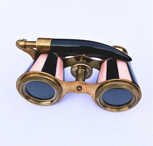Binoculares vintage para ópera con lentes blancos - Compactos y elegantes miniatura 4