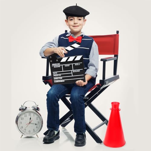 Yewong 4 Pieces Kids Director Costume Accessories Set for Filmmaker Awards Career Day Dress up Movie Night Party Supplies (Set A) - Thumbnail 5