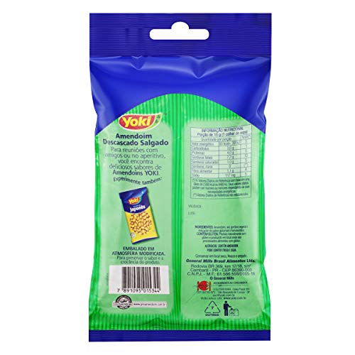 Amendoim Descascado Salgado Yoki 500g