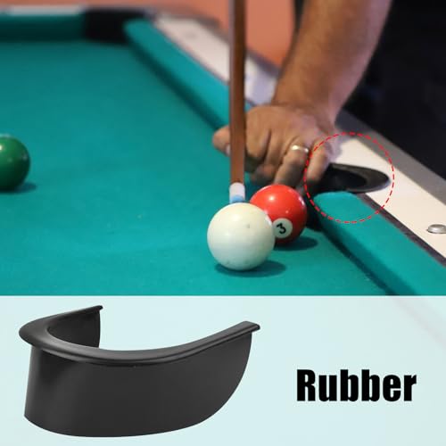 Acouto Billardtaschen Pool, 6-teiliges Billardtisch-Lochtaschen-Gummieinlagen-Zubehörset, Tischtascheneinlagen