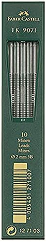 Matite Faber-Castell TK9071 - Mina 2mm, Durezza 3H, Confezione Da 10 Pezzi