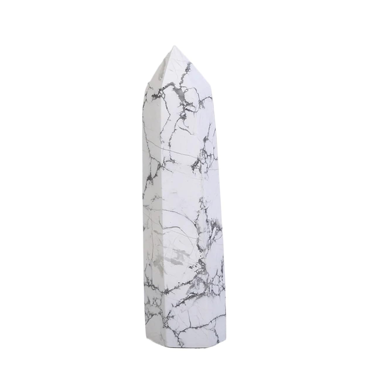 HAOYUNS Beautiful 1PC Natural Crystal Point Magic Wand Quartz Gemstone Tower for Home Decoration(6-7cm)