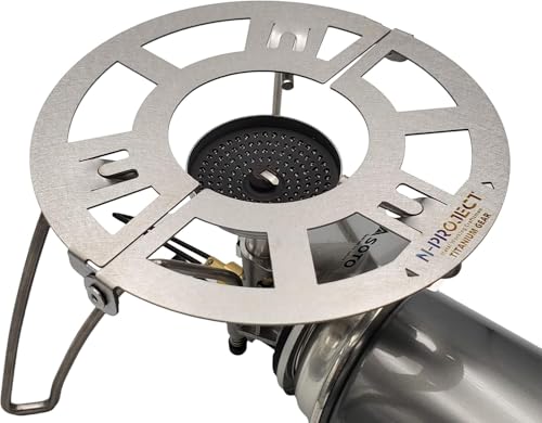 N-project チタン折畳式 ゴトク Ver.2・SOTO ST-350(TriTrail)専用・簡単脱着しっかり固定!逆さにしても外れない!【日本製】※バーナーは別売