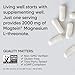 Sports Research® Magnesium L-Threonate Capsules 2000mg - High-Absorption Magtein® for Enhanced Brain Health, Memory, Focus & Restful Sleep Support - Vegan · Non-GMO · Gluten Free - 180 Count