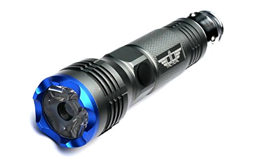DB Tactical RCF-L07 Mini Rechargeable Car Flashlight - 300 LUMENS Ultra Bright CREE XP-G2 R5 LED - Charges in Car/Truck Power Outlet, Always Ready for Emergencies - Never Replace Batteries