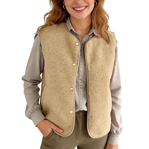 Chaqueta de entretiempo sin mangas para mujer ideal para paseos matutinos y looks casuales