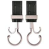 e.x.p.japon PP バギーフック SV-クロコダイル調ブラック 360度回転 ダブルフック ベビーカー 荷物フック 耐荷重約60キロ ベビーカーフック 2本入り bgh36sv