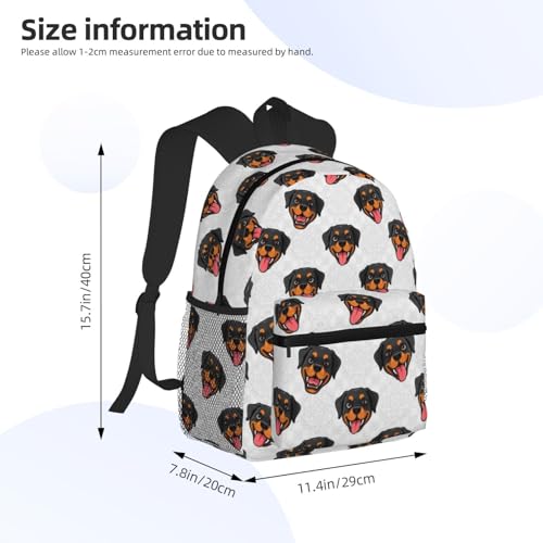 Fashion Daypack Large Capacity Anti-Theft Multipurpose Bookbag for Climbing Work Bicycle, Rottweilers And Thistles Bags, Travel Hiking Backpack Water Resistant4