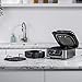 Ninja Foodi Health Grill & Air Fryer 5.7L with Cyclonic Air Technology, 5-in-1, Air Fry, Grill, Bake, Roast, Dehydrate, Dishwasher Safe Parts, Cleaning Brush, Black/Silver AG301UK
