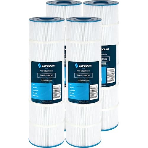 SpiroPure Replacement for Hayward CX880XRE C4025 Unicel C-7488 Pleatco PA106 Filbur FC-1226 C880E Hot Tub Spa Pool Filter Replacement Cartridge (Case of 4)