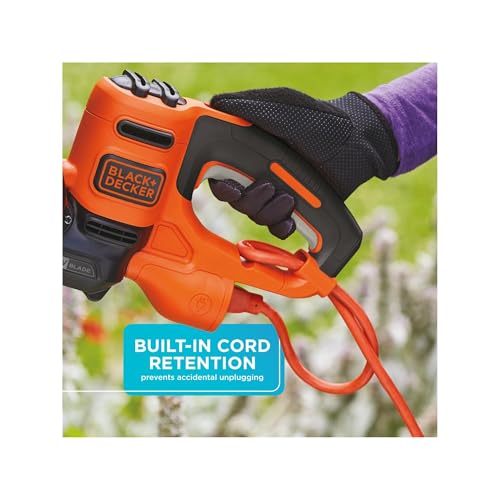 BLACK+DECKER Hedge Trimmer with Saw, 20-Inch, Lightweight and Compact Design, Full Wraparound Handle, Corded (BEHTS300) - Image 6