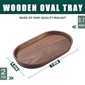 Miniservingtraysforpartiessmalltrayforteacoffeeovalwoodenplatesforservingfooddecorativetrayforappetizervegetablestrayforbathroom7846walnutsetof2 Urban Country Home Decor Mini serving trays for parties small tray for teacoffee oval wooden plates for serving food decorative tray for appetizervegetables tray for bathroom 7846 walnut set of 2 urban country home decor