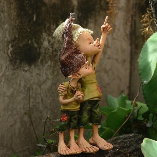 Statue de fée de jardin et frères elfes : le cadeau artisanal idéal - 7