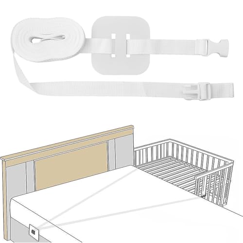 Hongoen Babybett Zubehör,6M Gurt für Babybett,Strap for Baby Bed,Beistellbett Befestigung,Beistellbetten-Gurt,Fester Gurt für Kinderbett,Beistellbett Befestigung Fixed Strap für Kinderbett