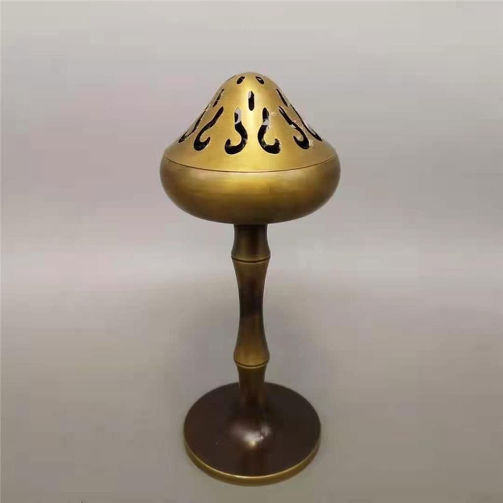 Räucherkegelhalter Weihrauchbrenner Kupfer Kreative Retro Zen Wohnzimmer Büro Büro Schlafzimmer Innenzubehör Weihrauchbrenner Ornamente Weihrauch Wasserfall (Color : A)