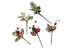 NERKT Artificial Christmas Pine Picks for DIY Decorations