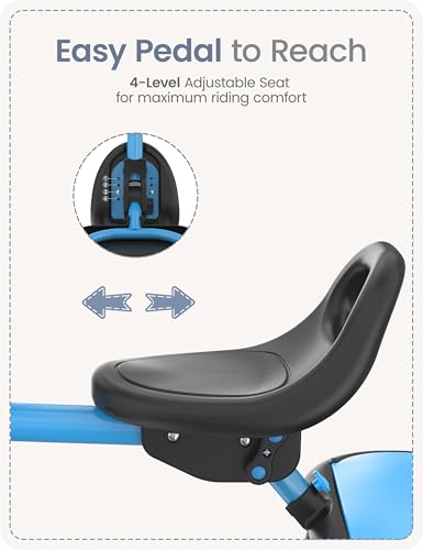 Image of besrey Toddler Tricycle with Bell, for Ages 18 Months to 5 Years