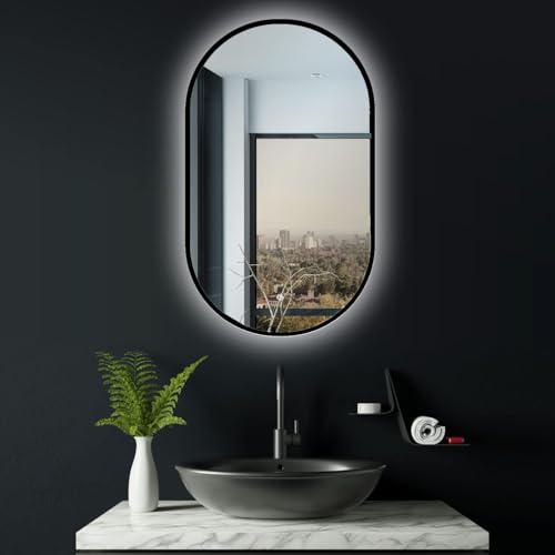 Miroir salle de bain tactile intensité variable 3 couleurs LED - 2