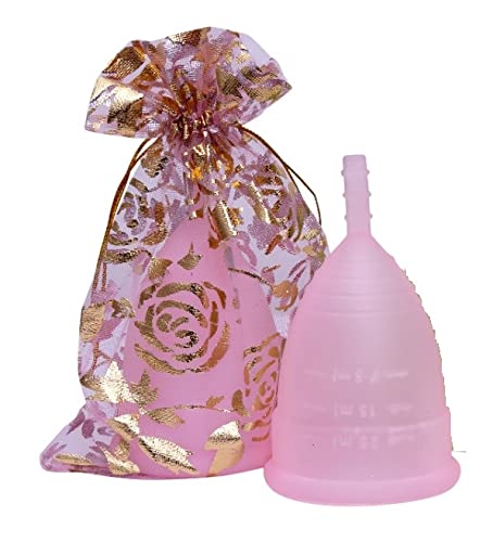 Reusable Menstrual Cup for Women | Medium Size with Pouch | Ultra Soft, Odour and Rash Free
