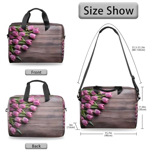 Bolso para portátil unisex 15.6-16 pulgadas morado miniatura 6