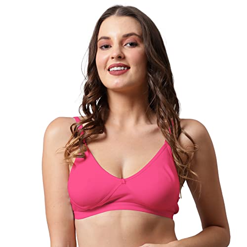 Image of Be-Wild Full Coverage Non Padded Backless Transparent Strap Bra for Women and Girls /Ladies /Black /Cotton /Casual /t-Shirts /Everyday /Regular /Bras