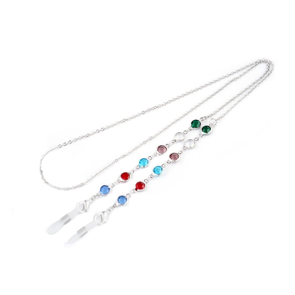 Cadena de gafas de diamantes chic con metal de alta calidad para un brillo elegante