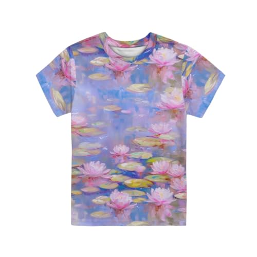 Image of ENLACHIC Girls Teens Pink Flamingo Printed Summer Short Sleeve T-Shirts Cute 3-16 Years