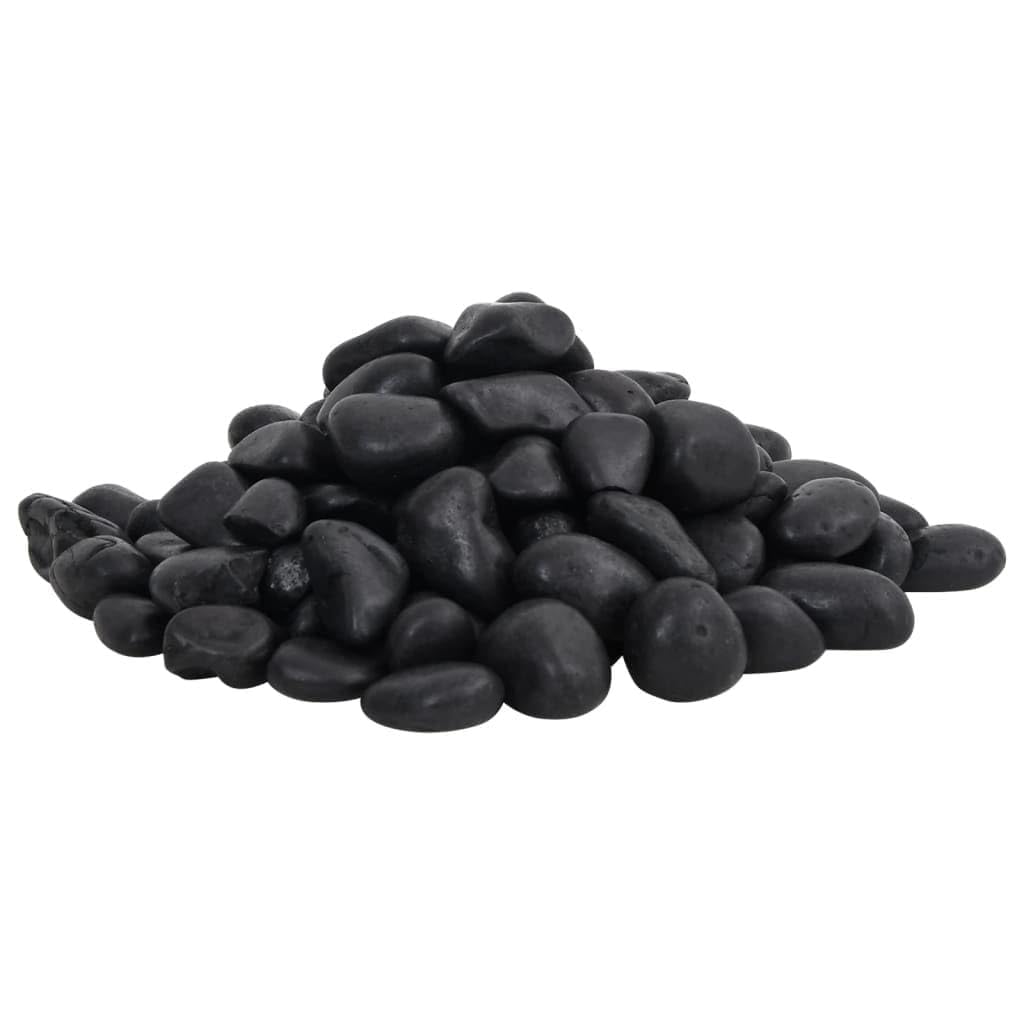 INLIFE Polierte Kiesel 25 kg Schwarz 2-5 cm,Tiere & Tierbedarf,Haustierbedarf,Aquaristik,Aquariumdekoration,Schwarz,25.65 KG,155328