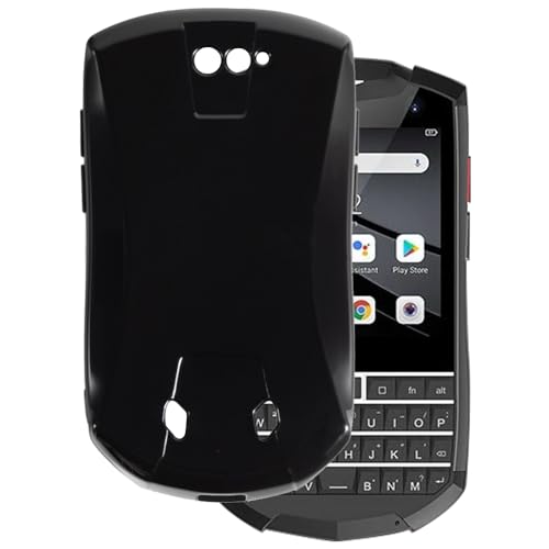 OAGELIM Funda Compatible con Unihertz Titan Pocket Case Antigolpes con Cubierta Protectora Flexible de TPU Suave y Resistencia a Arañazos con Protección (Negro)