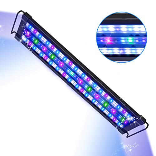 LUXCARE Reef Coral Aquarium Light 25W Full Spectrum Light Including (410-430 nm),Royal Violet