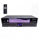 【Précision audio de 20 bandes】 Atteindre l'étalonnage du son de qualité studio avec un contrôle stéréo précis de 20 bandes, permettant un réglage ± 12 dB par plage de fréquence. Les curseurs haute résolution permettent un équilibrage tonal exact pour une reproduction audio parfaite dans tous les genres