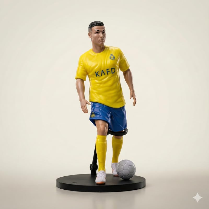 Image of Football Star Figurine 16 CM Static Collectible Toy for Desk Shelf Decor Gift for Fans