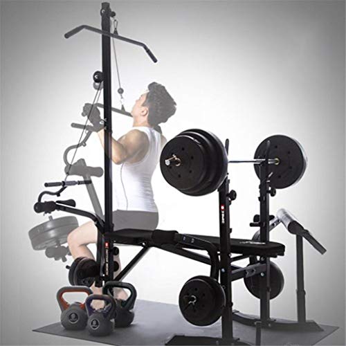 UPDD Adjustable Olympic Weight Bench with Strength Training Benchesand and Squat Rack Stand for Proffesional Fitness Home Use Indoor Exercise【US Stock】