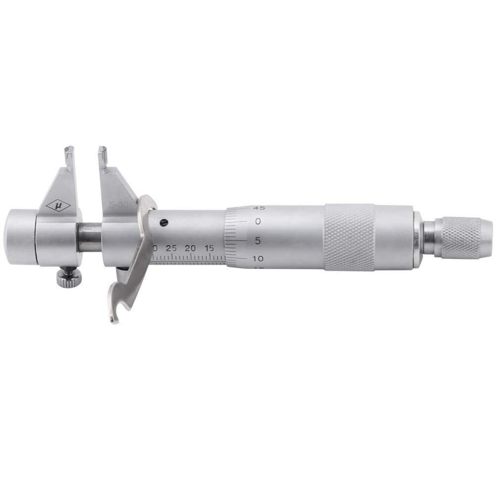 Micrometro per interni con intervallo di misurazione da 5 a 30 mm e precisione di 0,01 mm - Strumento di misurazione del diametro interno in acciaio inossidabile resistente e